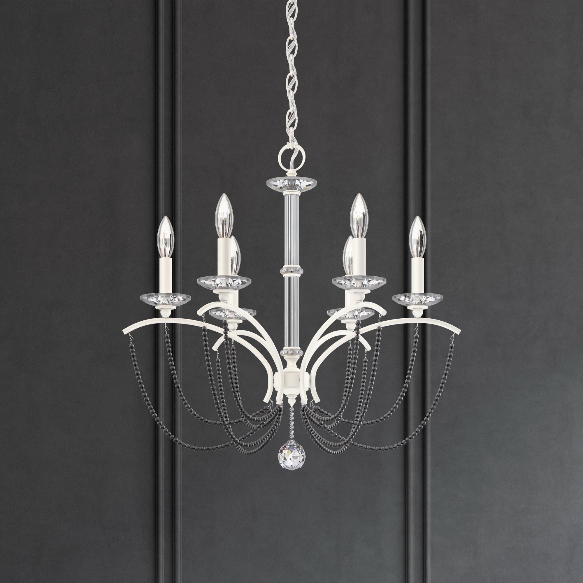 Priscilla 6 Light Chandelier by Schonbek