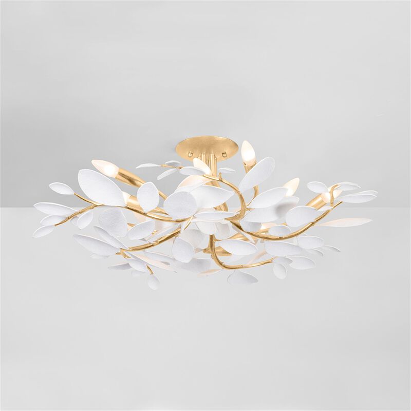 Marabec 32 Inch 10 Light Semi Flush Mount by Hudson Valley Lighting