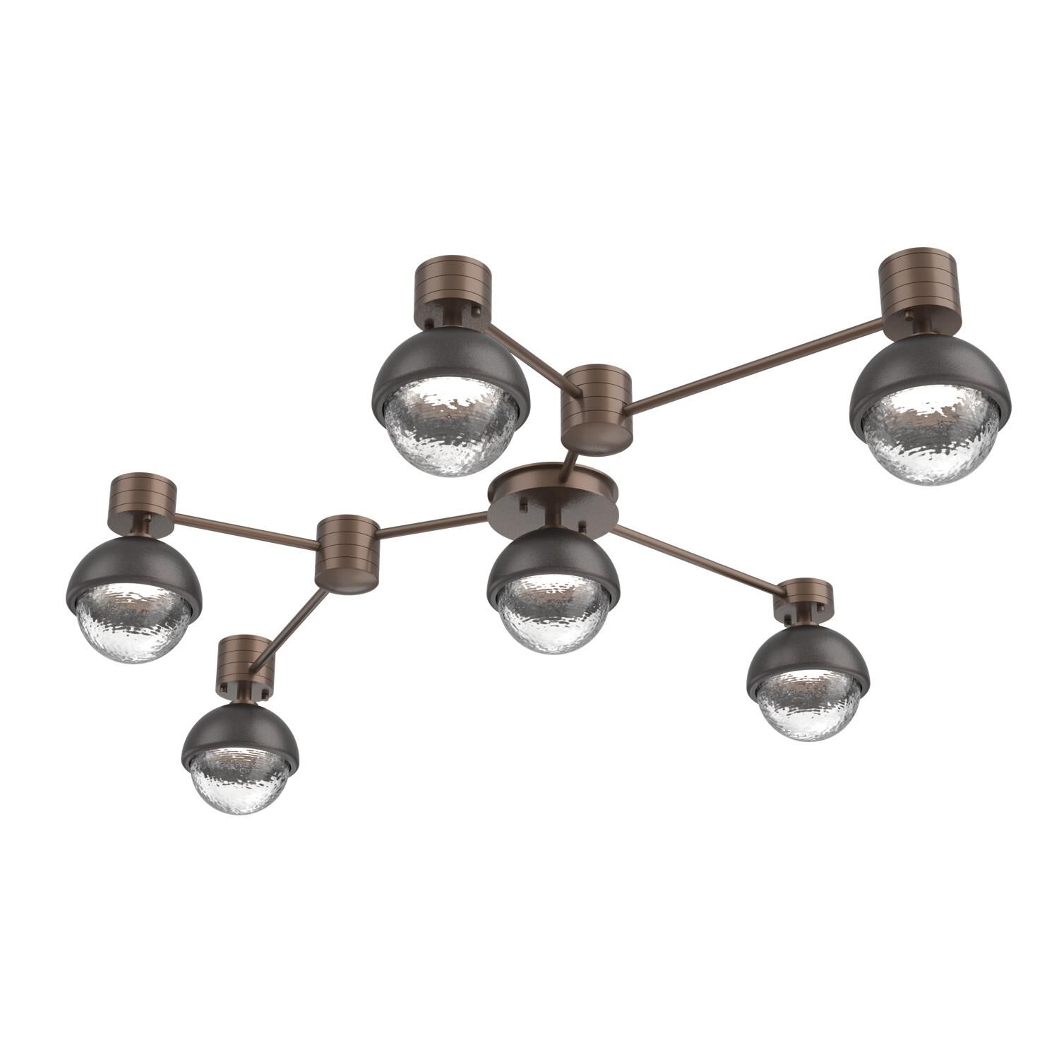 Levi Wilson Cabochon 41 Inch Flush Mount by Hammerton Studio