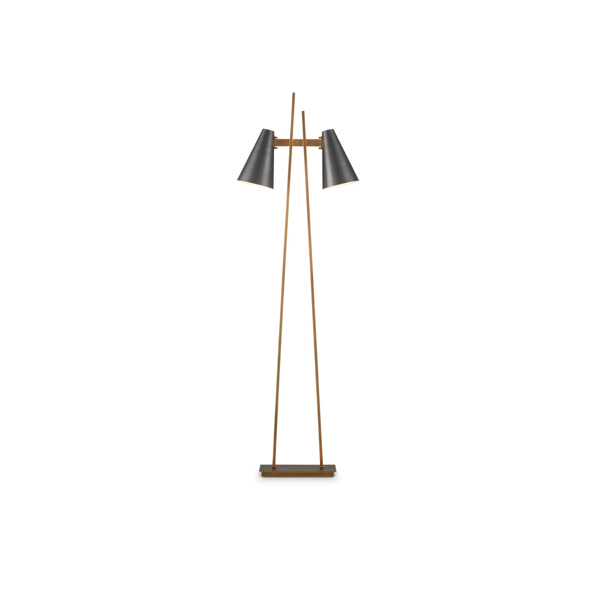 Shown in Oil Rubbed Bronze, Antique Brass finish and Oil Rubbed Bronze and White Metal shade