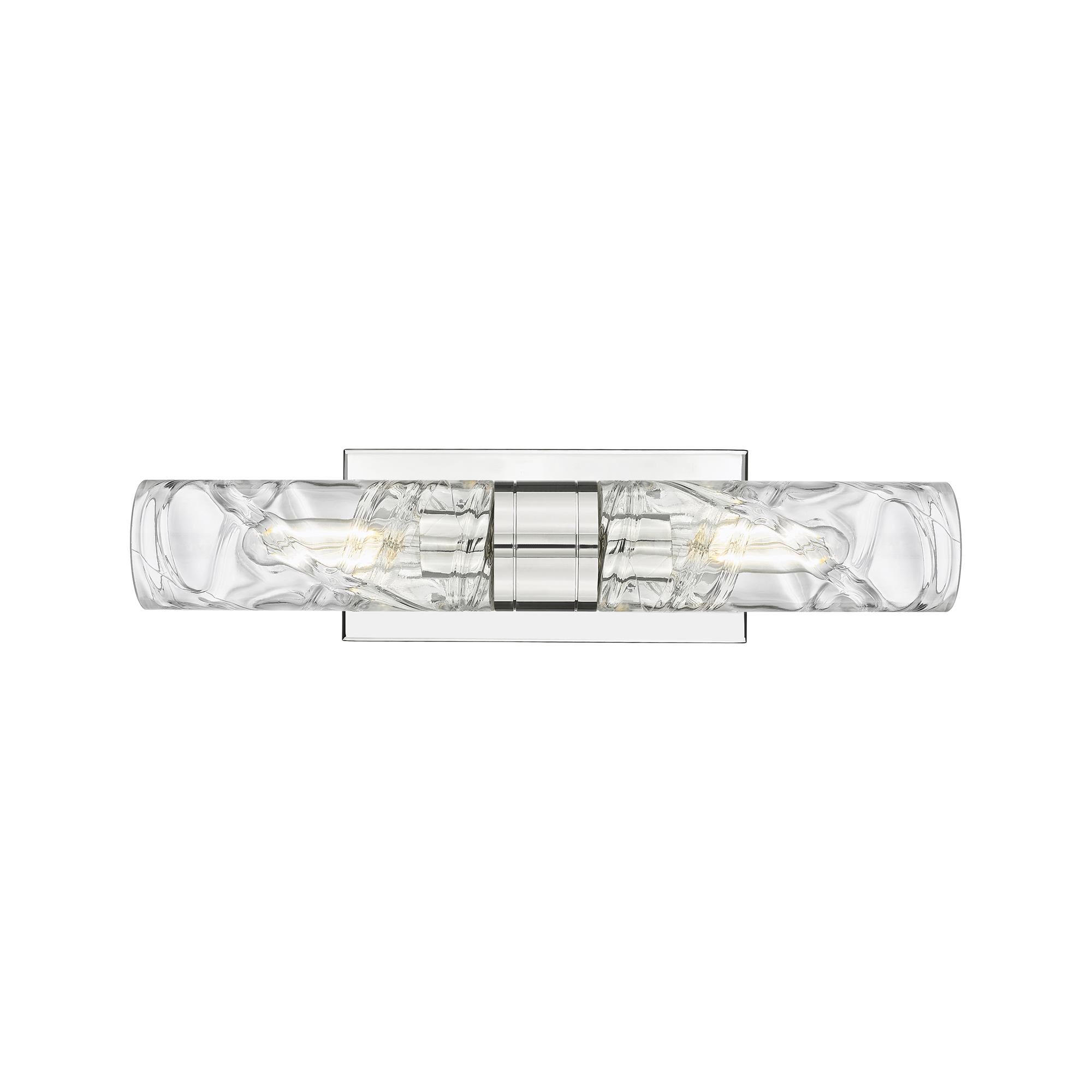 Shown in Polished Nickel finish and Deco Swirl glass