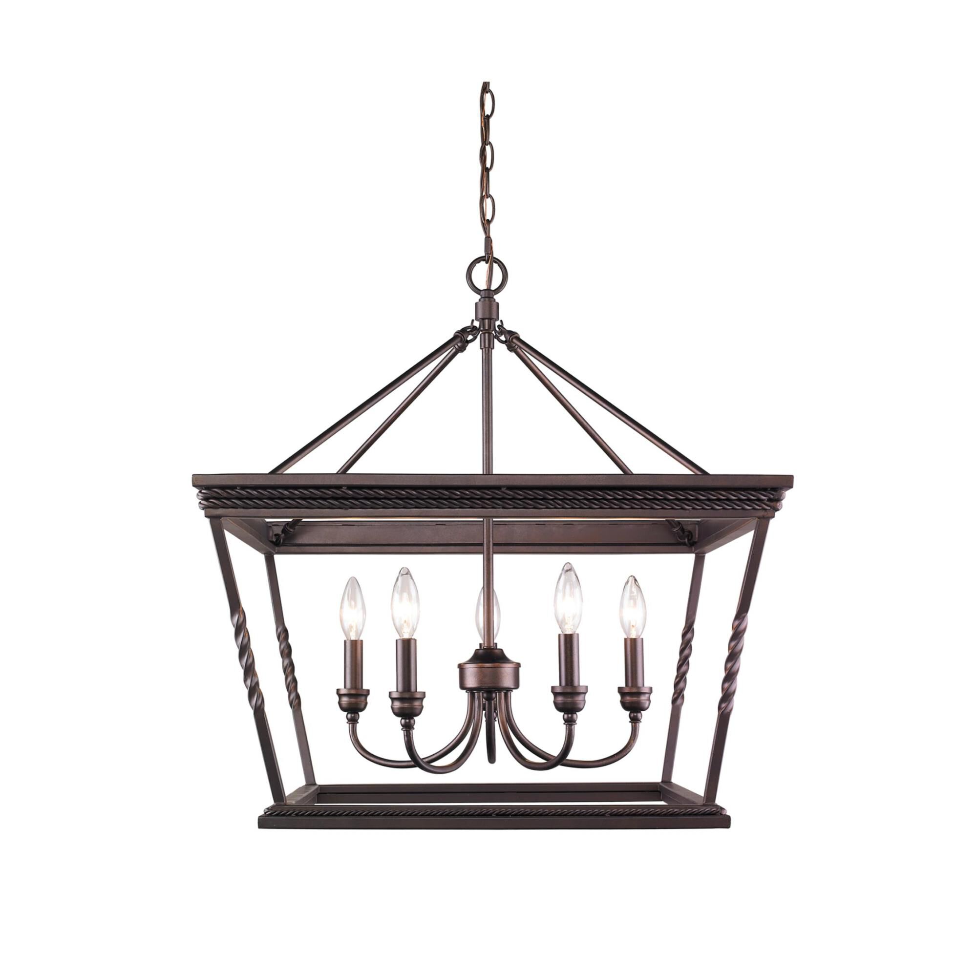 Davenport 24 Inch 5 Light Chandelier by Golden Lighting