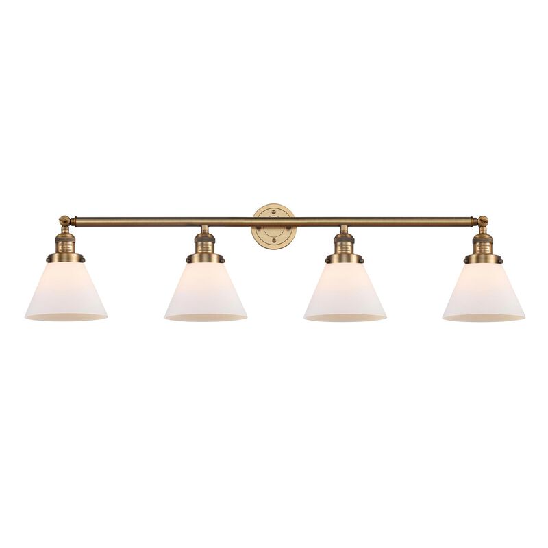 Bruno Marashlian Large Cone 43 Inch 4 Light Bath Vanity Light by Innovations Lighting