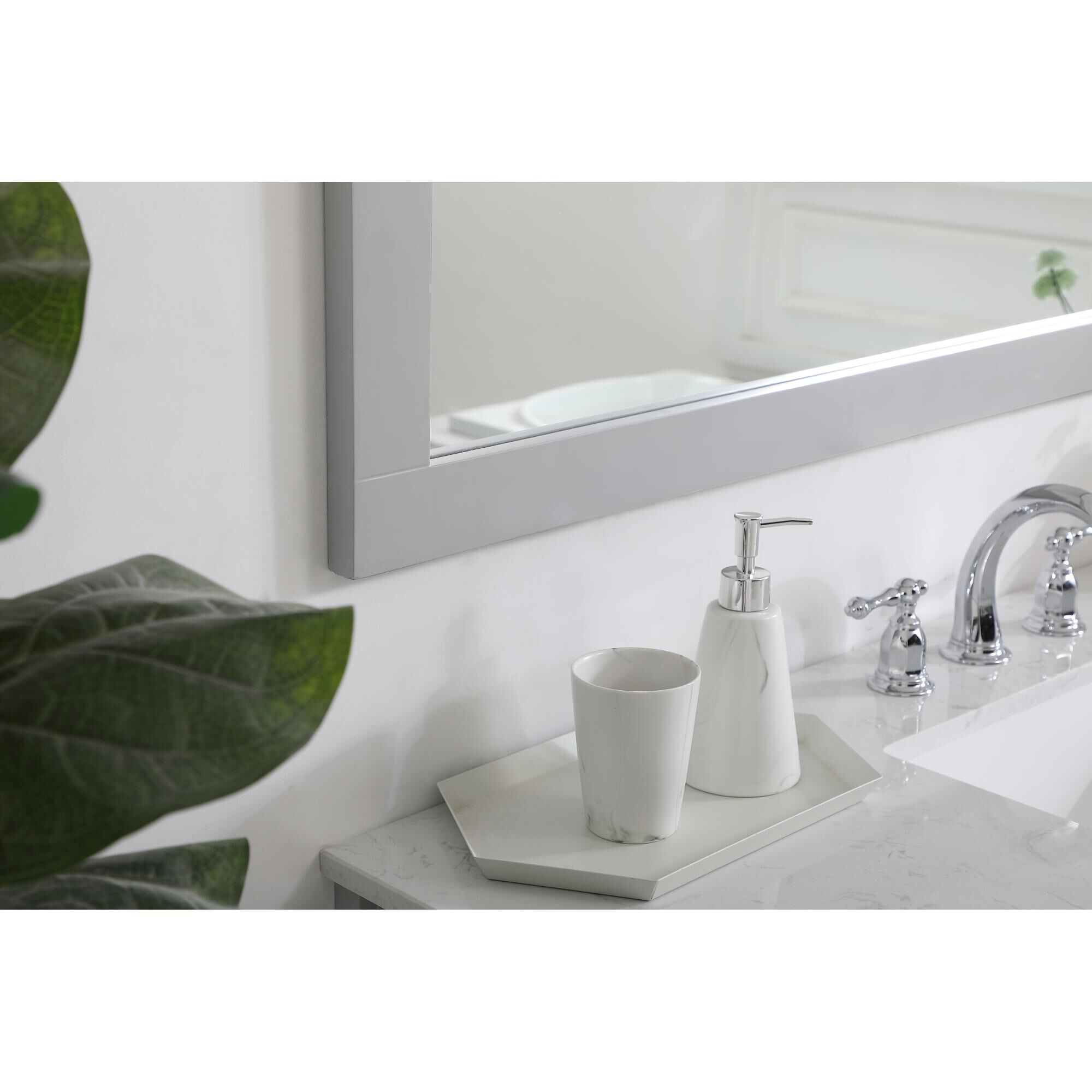 Aqua Decorative Mirrors by Elegant Decor