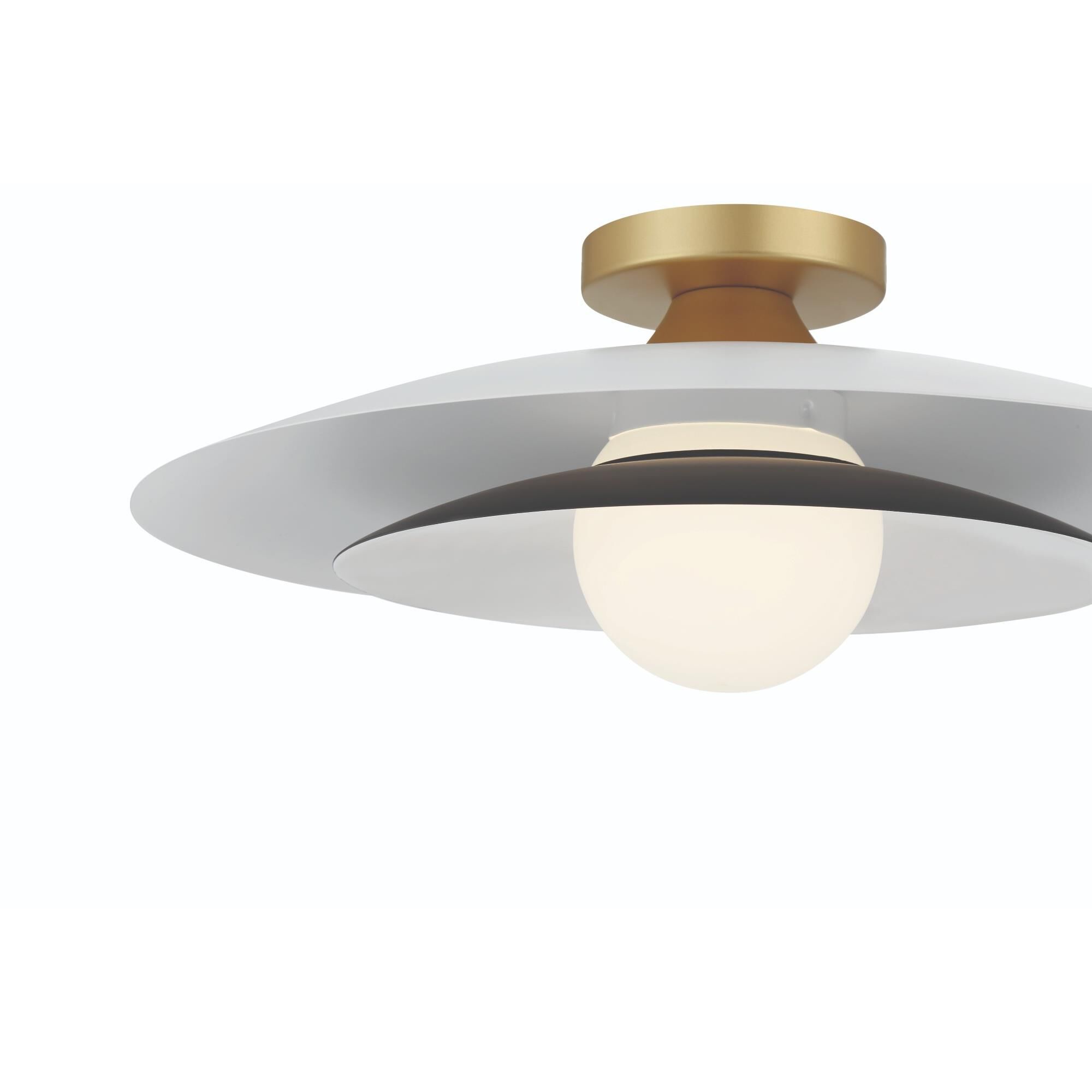 Welsh 18 Inch 1 Light LED Semi Flush Mount,