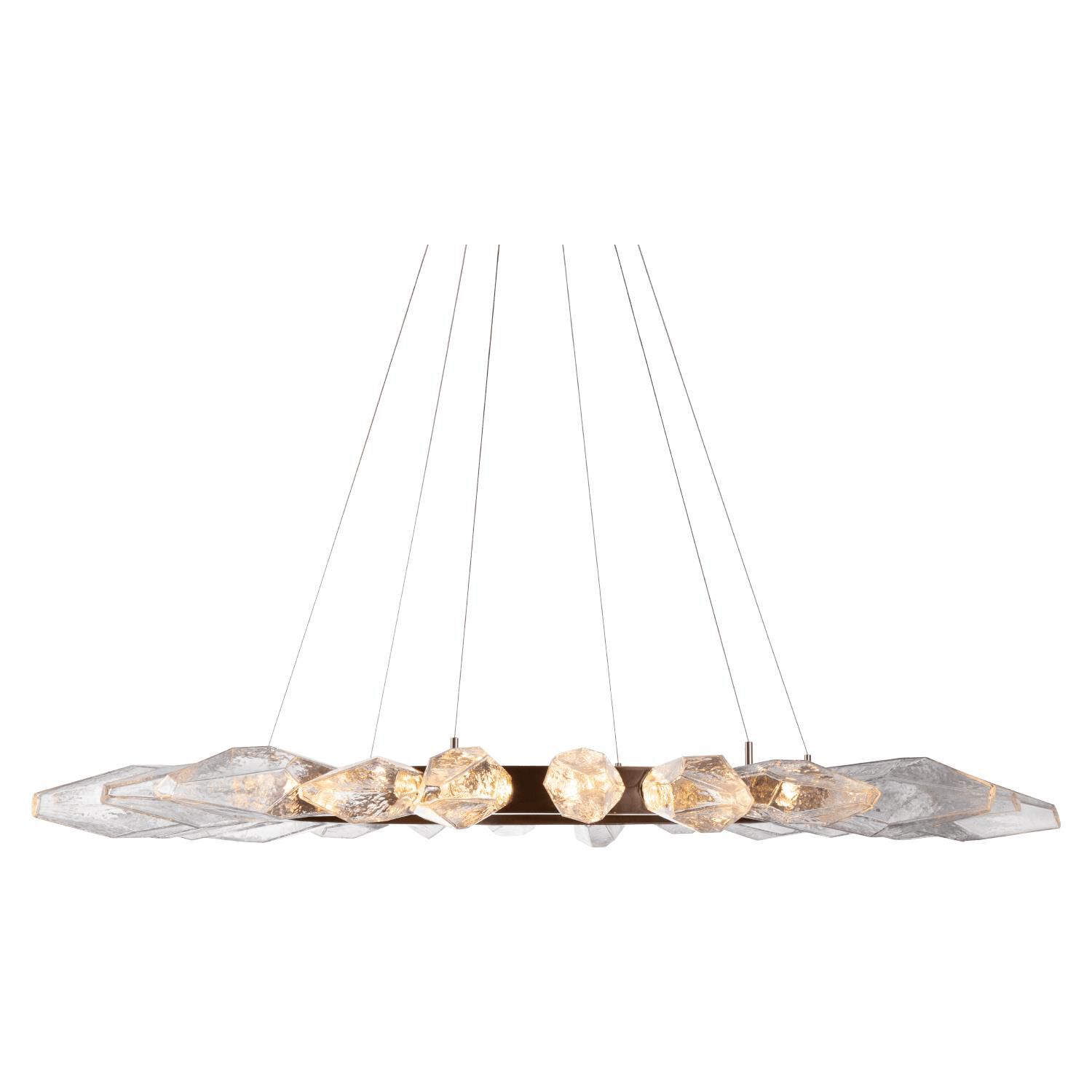 Rock Crystal 56 Inch 30 Light LED Chandelier by Hammerton Studio