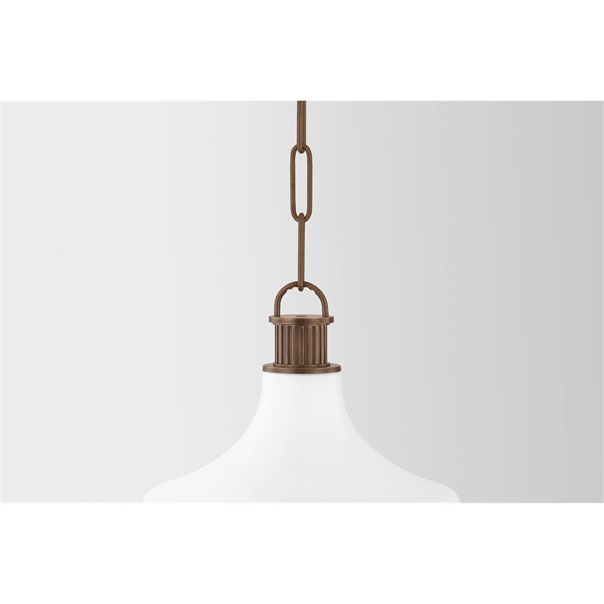 Shown in Historic Bronze finish and Opal Glossy glass