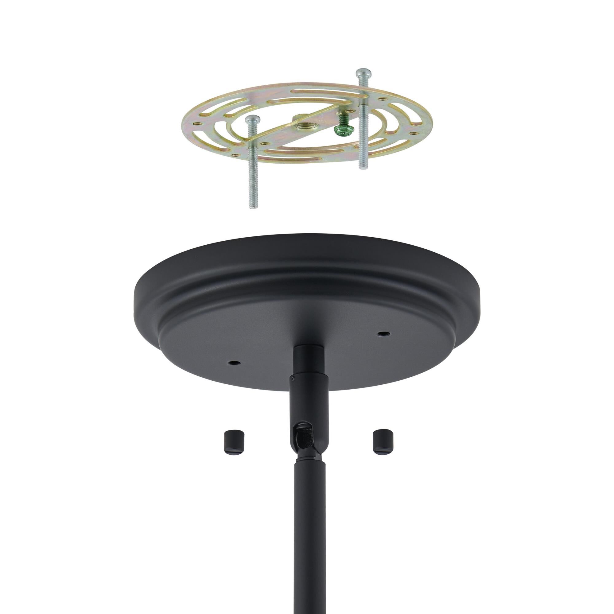 Shown in Matte Black finish and Clear glass