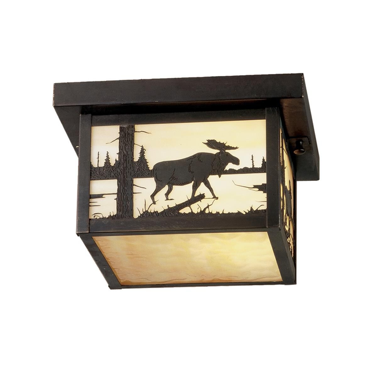 Hyde Park Moose Creek 14 Inch 1 Light Flush Mount by Meyda Lighting