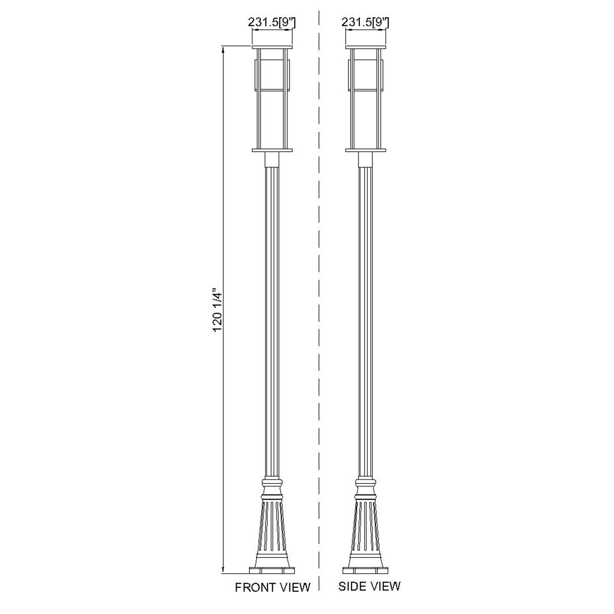Z-Lite Luca 115 Inch Tall LED Outdoor Post Lamp