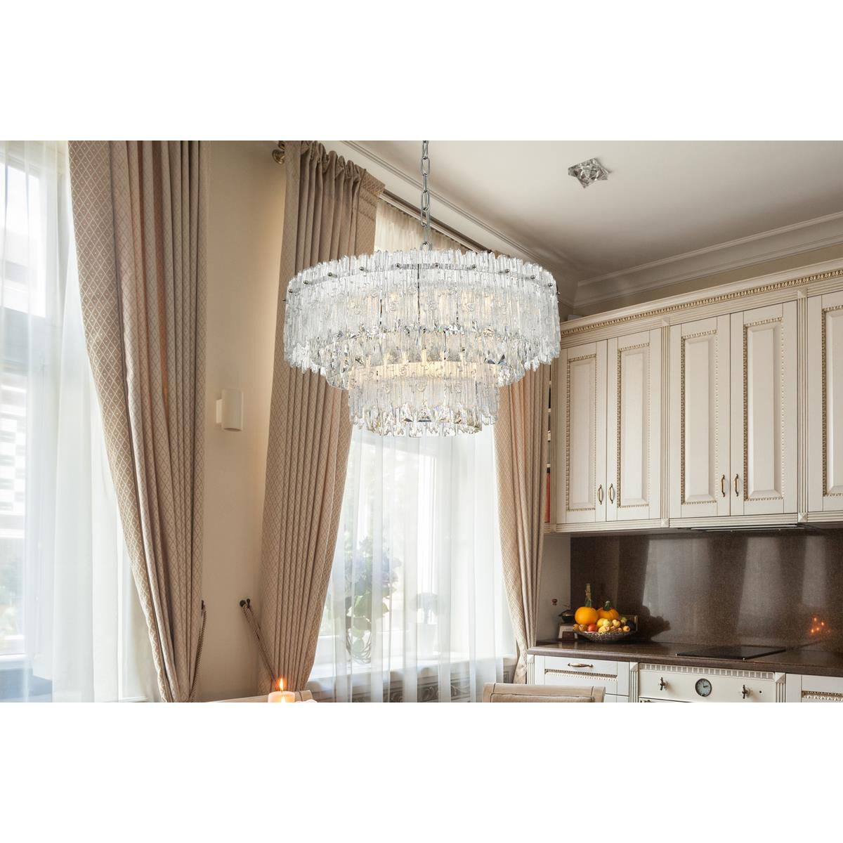 Emilia 21 Inch Large Pendant by Elegant Lighting