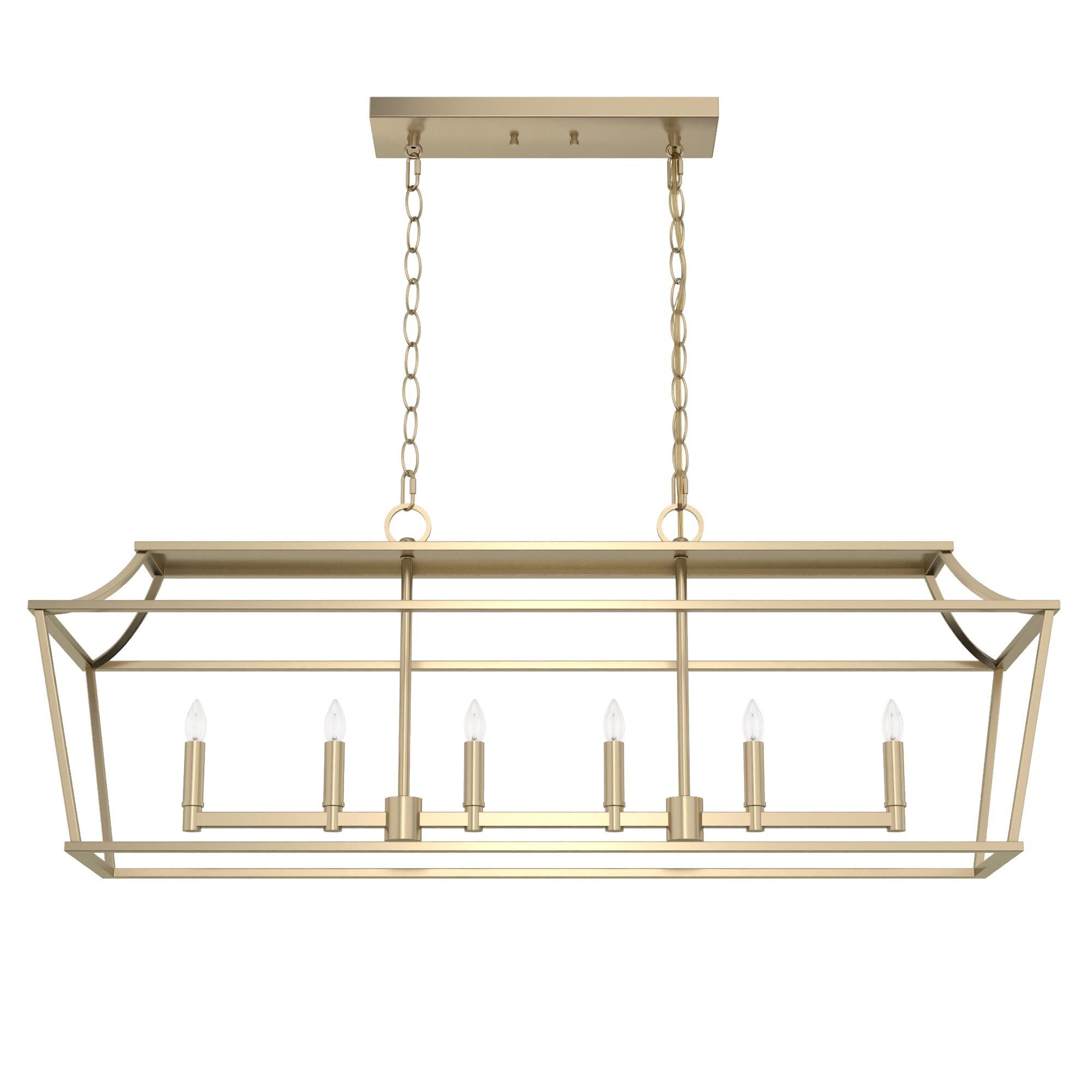 Laurel Ridge 42 Inch 6 Light Linear Suspension Light by Hunter Fan