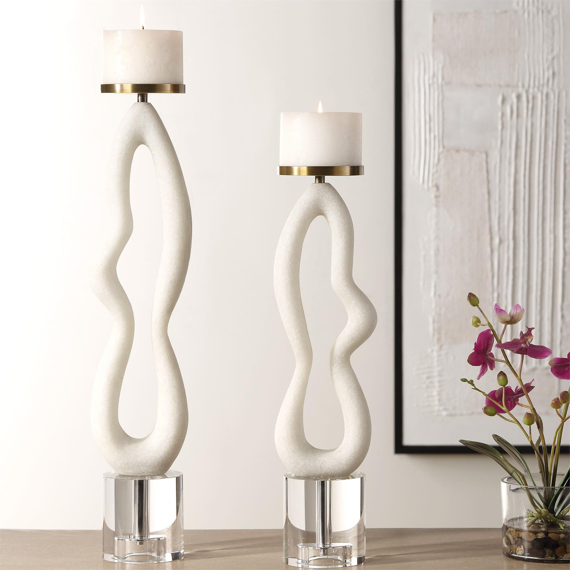 David Frisch Feamelo 23 Inch Candle Holder by Uttermost