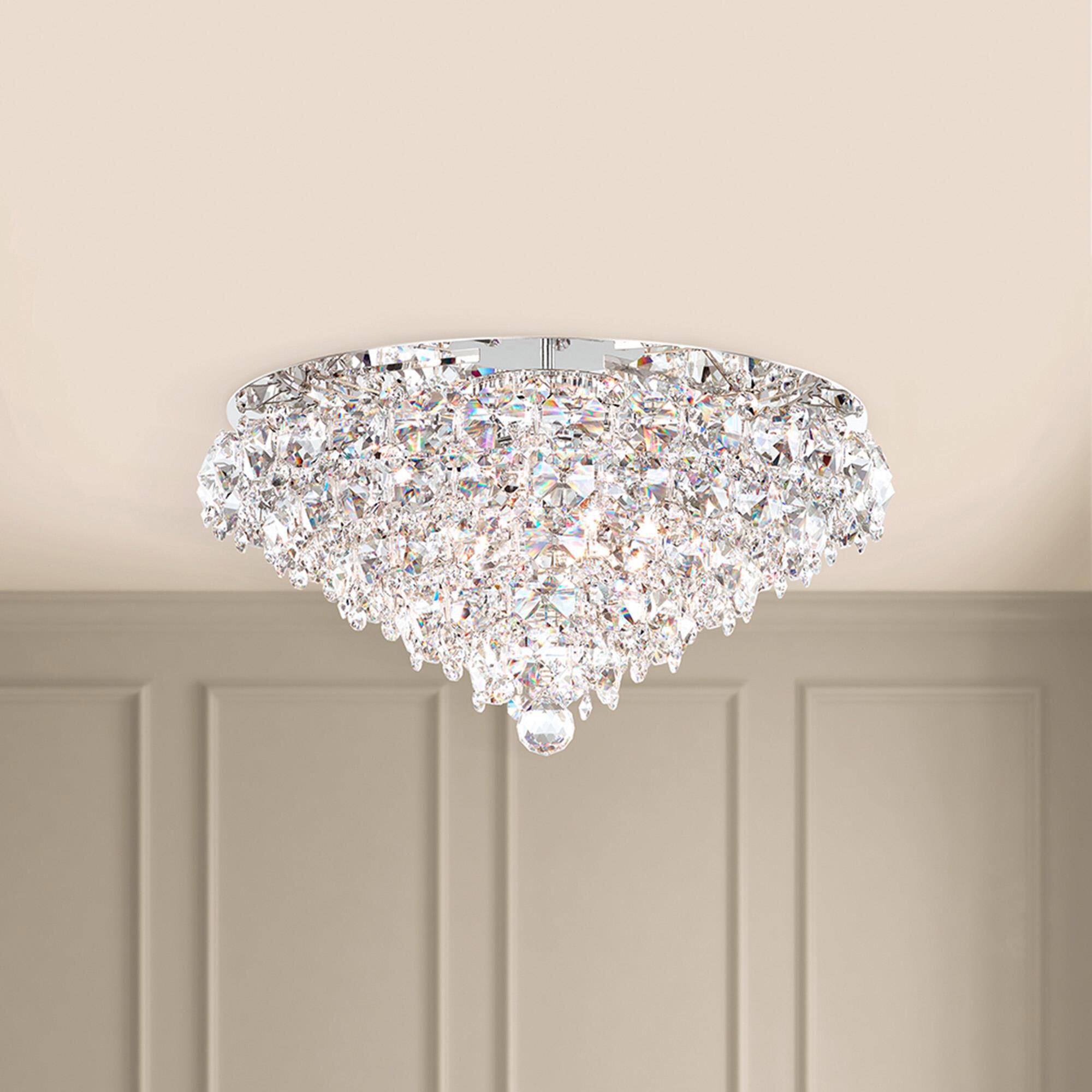 Shown in Polished Stainless Steel finish and Clear Optic crystal