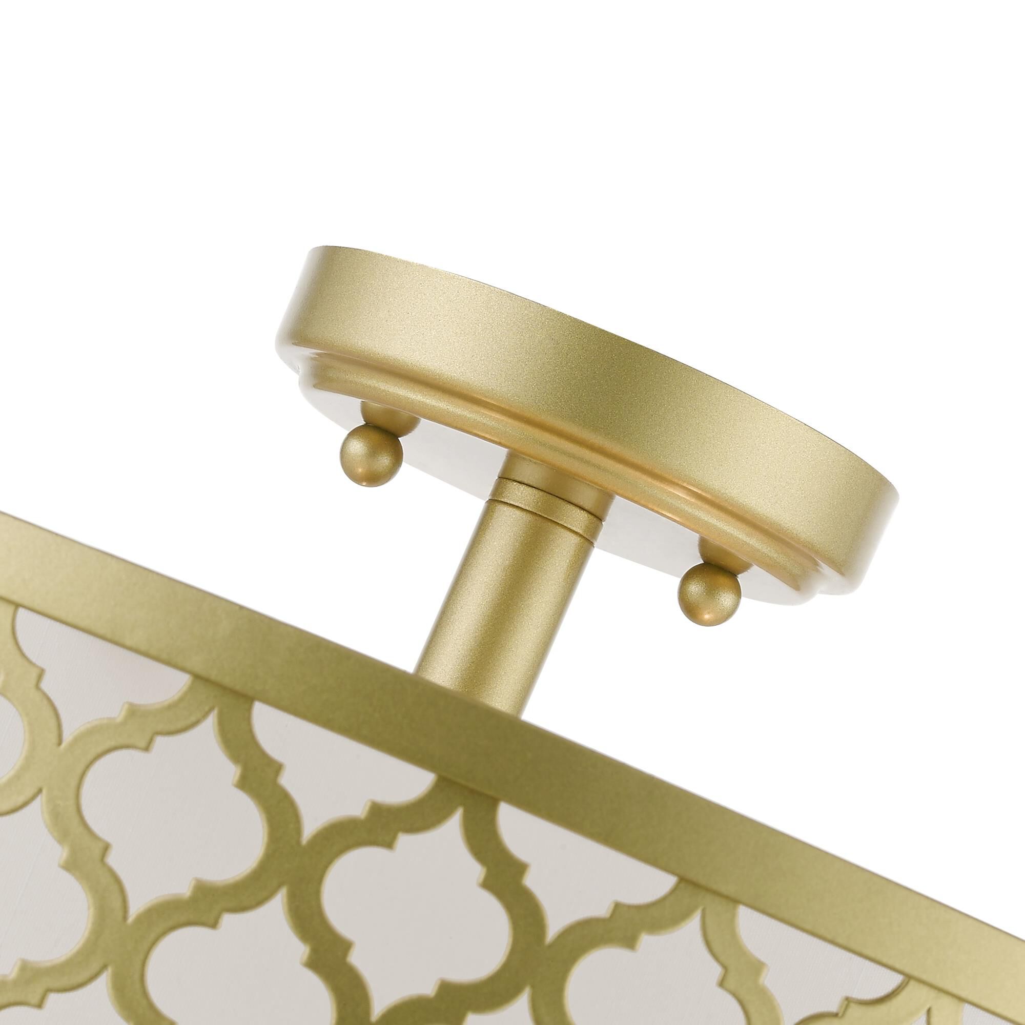 Arabesque 7 Inch 3 Light Semi Flush Mount by Livex Lighting