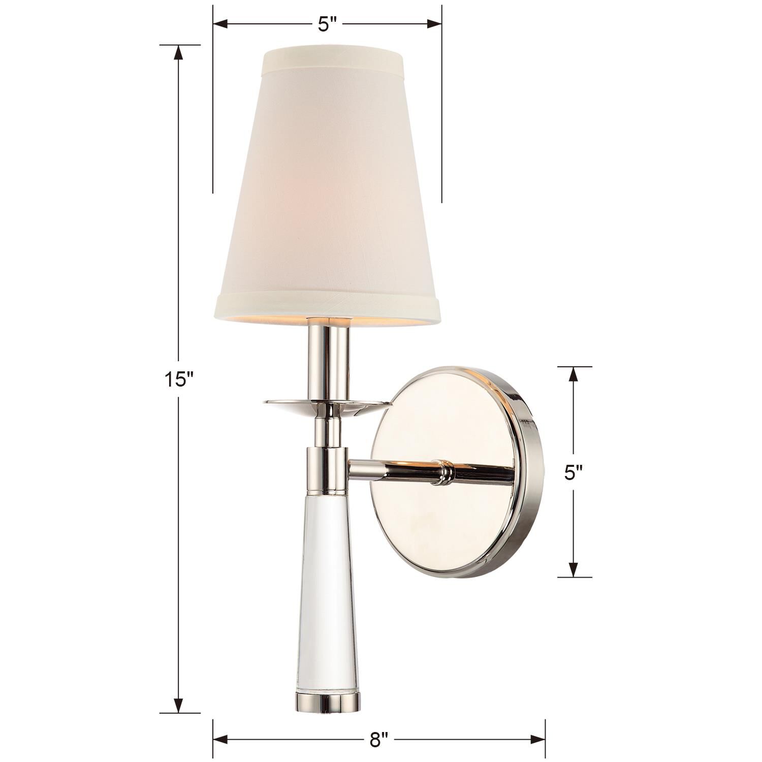 Crystorama Baxter 15 Inch Wall Sconce