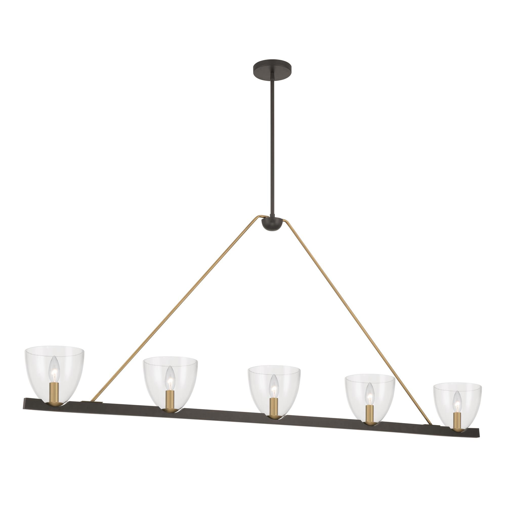 Shown in Dark Bronze finish and Clear glass