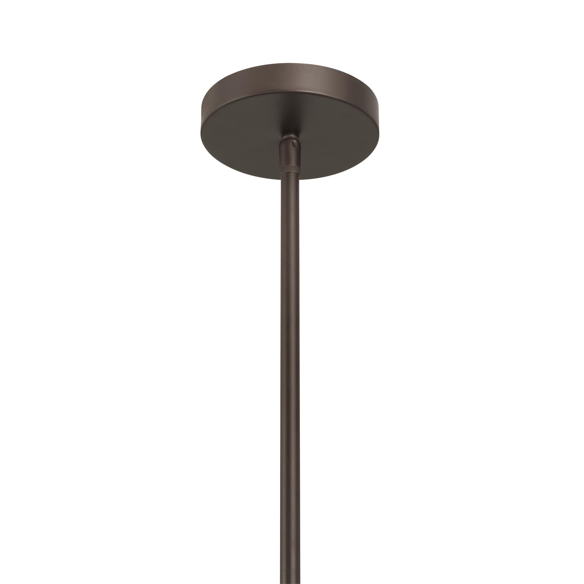 Shown in Dark Bronze finish and Etched Opal glass