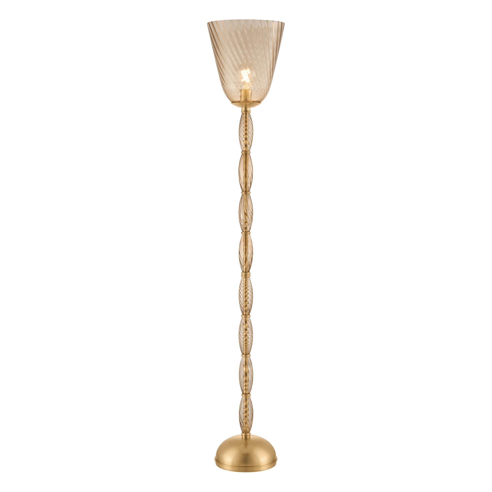 Shown in Aged Brass finish and Light Bronze with Optic  glass