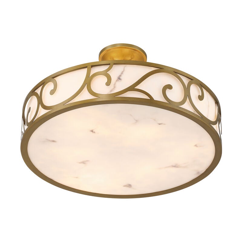 Halstead 20 Inch Semi Flush Mount by Savoy House