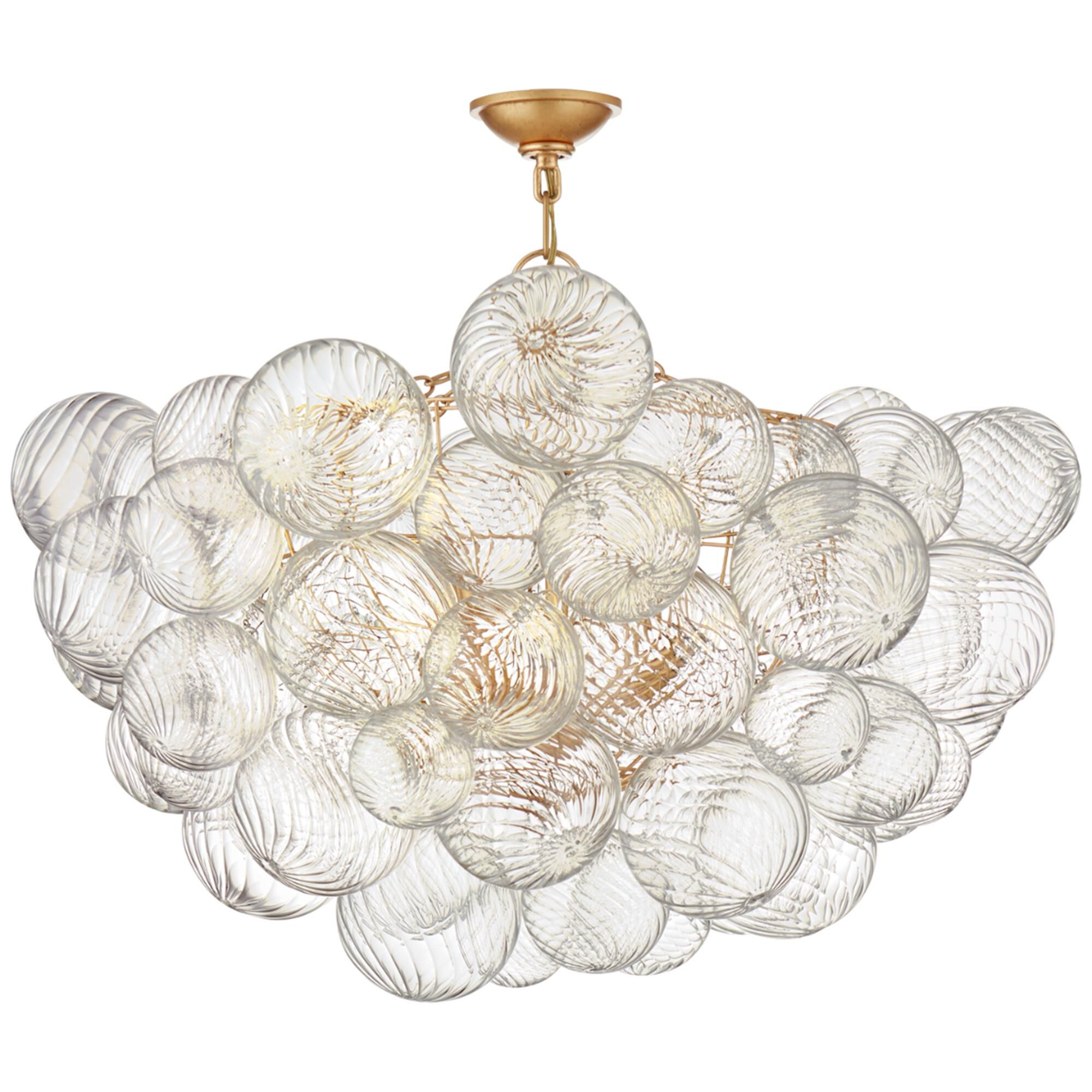 Shown in Gild And Clear Swirled Glass finish