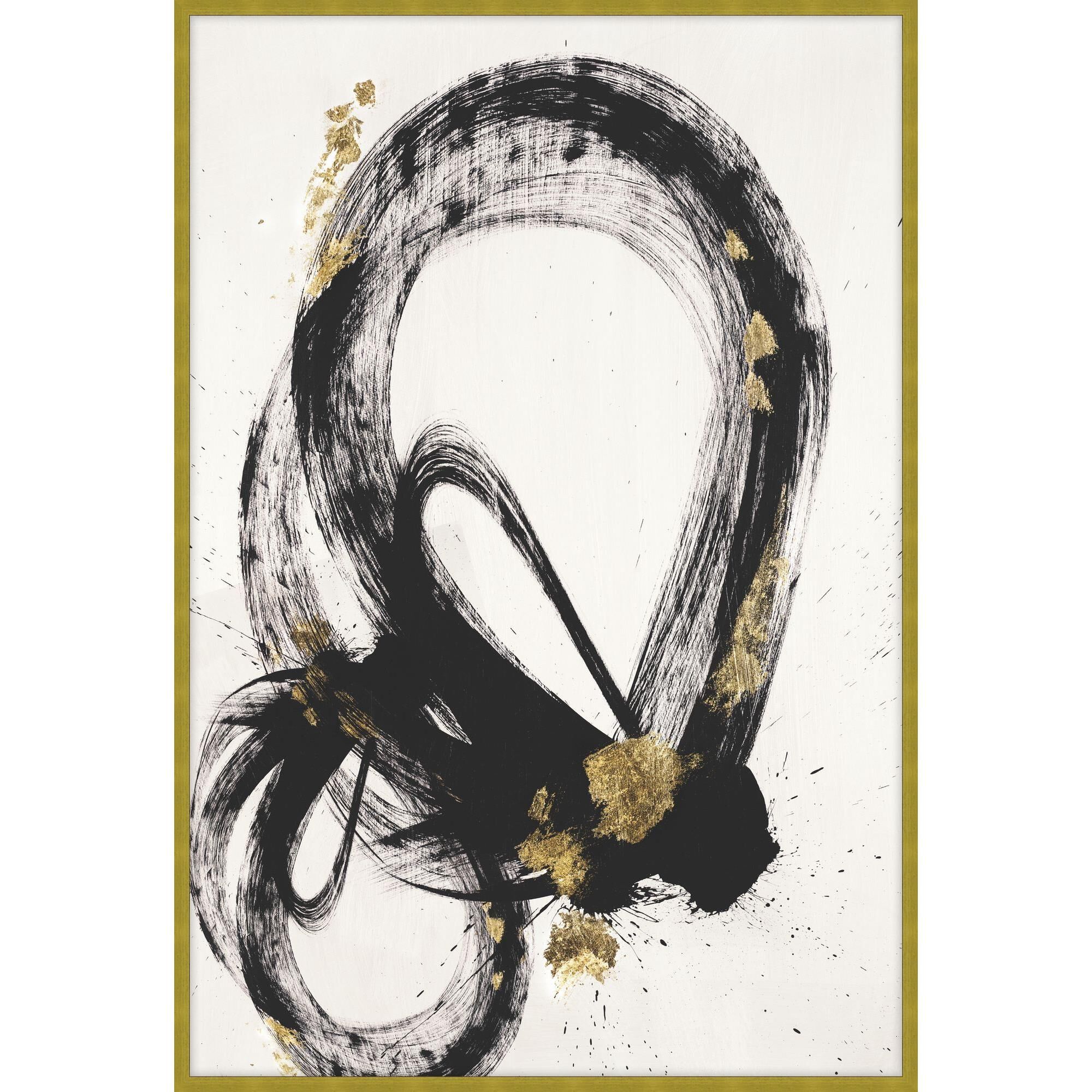 Studio L57 Contempo Gilded Strokes Print by LEVEL57