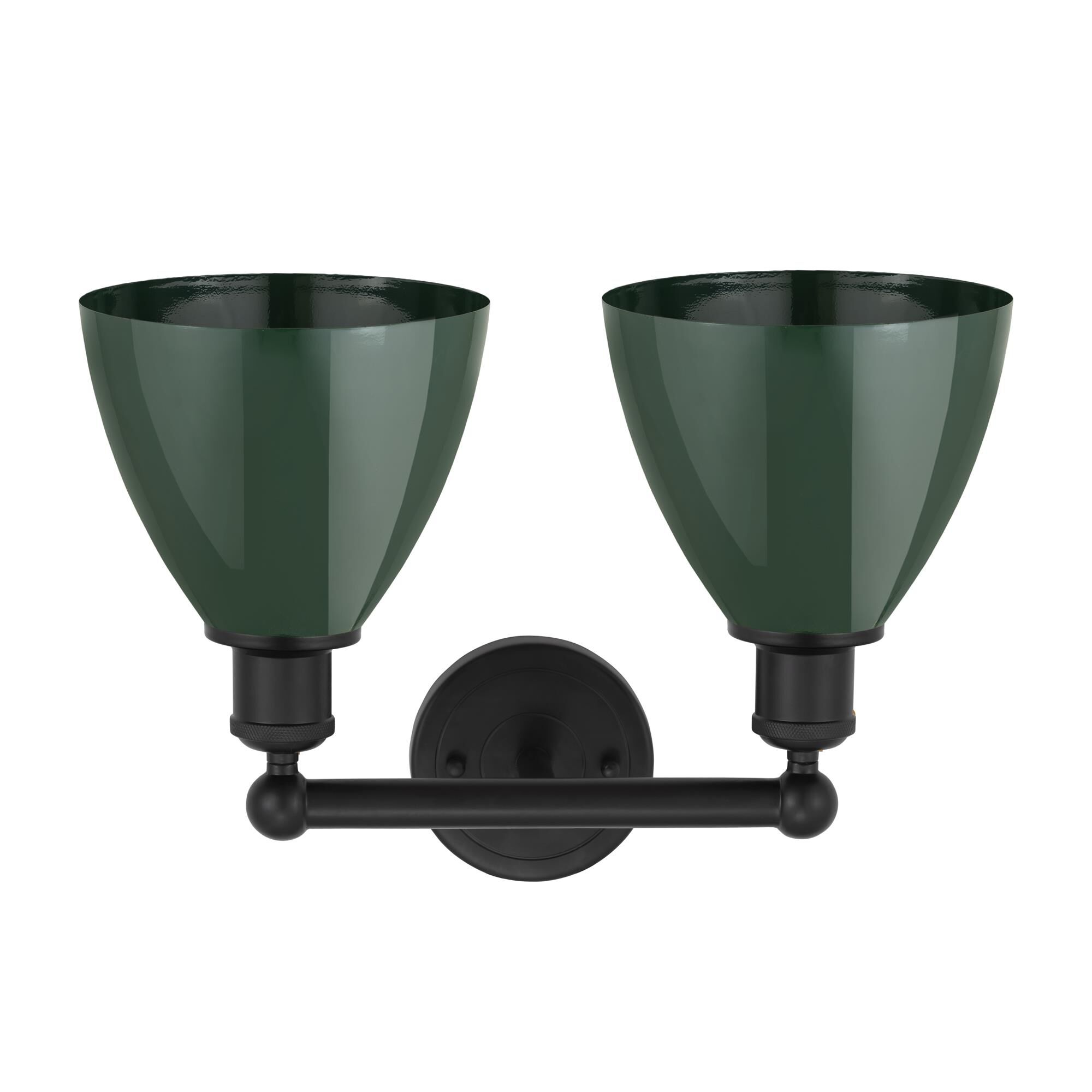 Shown in Matte Black and Green finish and Green Metal shade