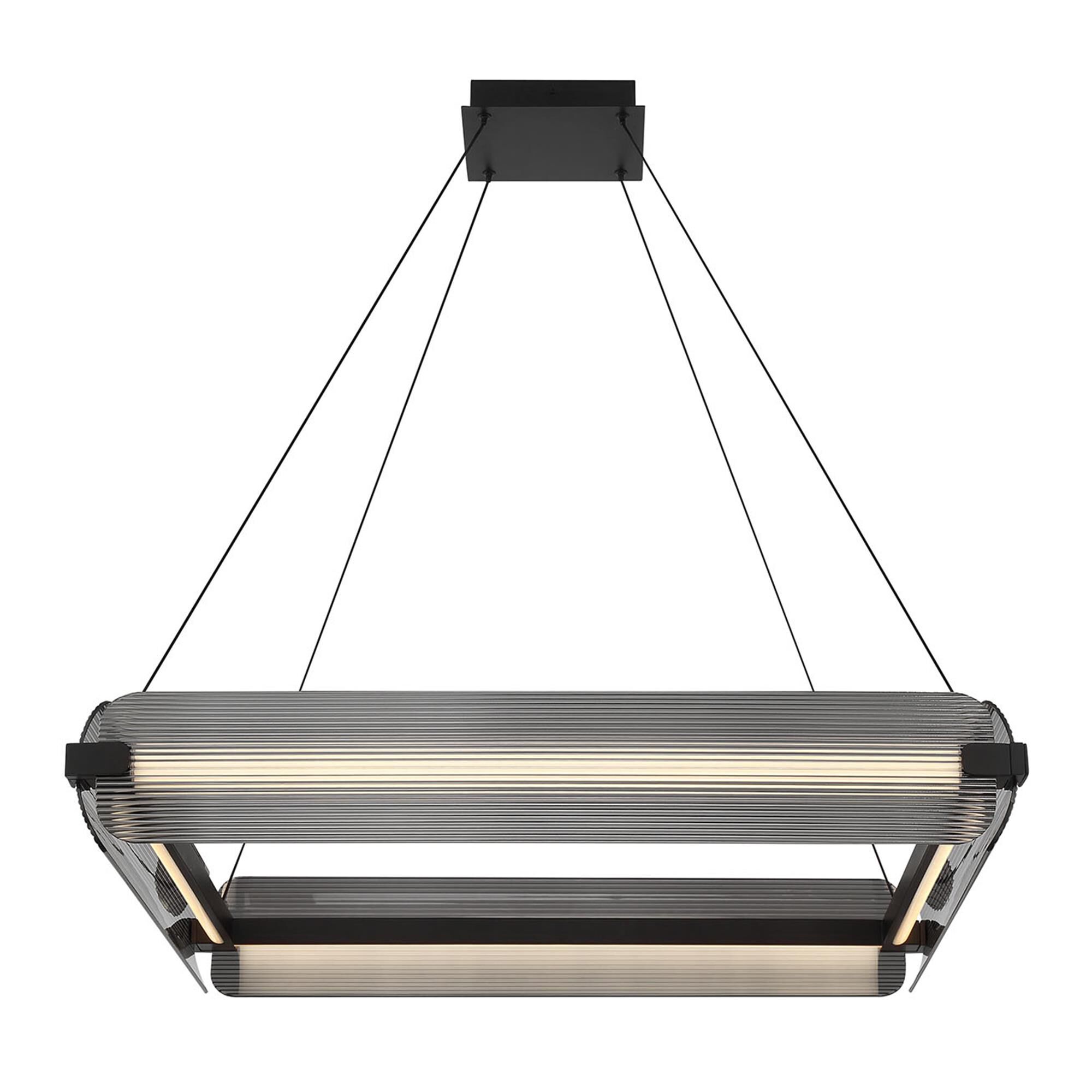 Shown in Matte Black finish and Smoked glass