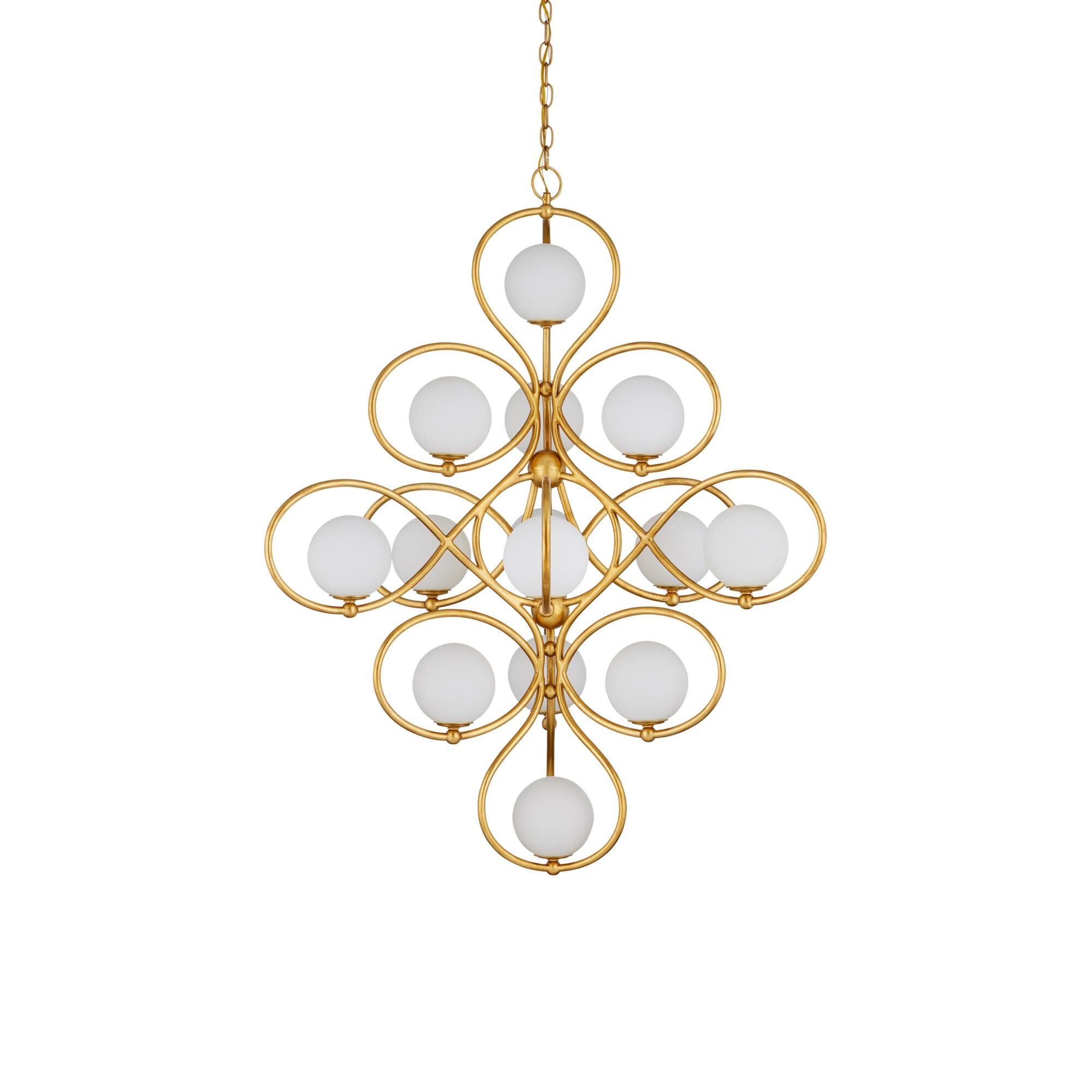 Shown in Contemporary Gold Leaf/Contemporary Gold/White finish