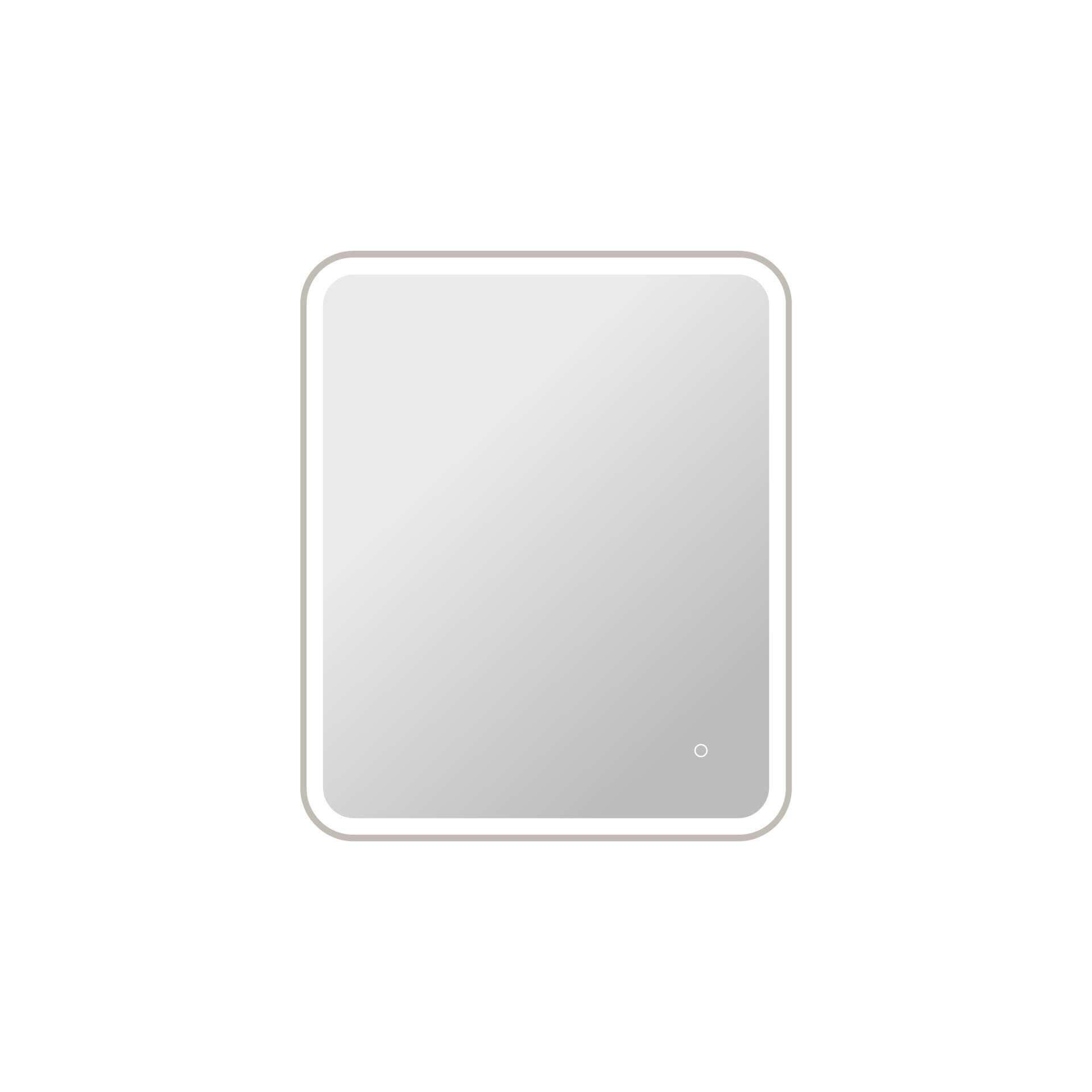 Harmoni 36 Inch Rectangular LED Lighted Mirror by Elegant Decor