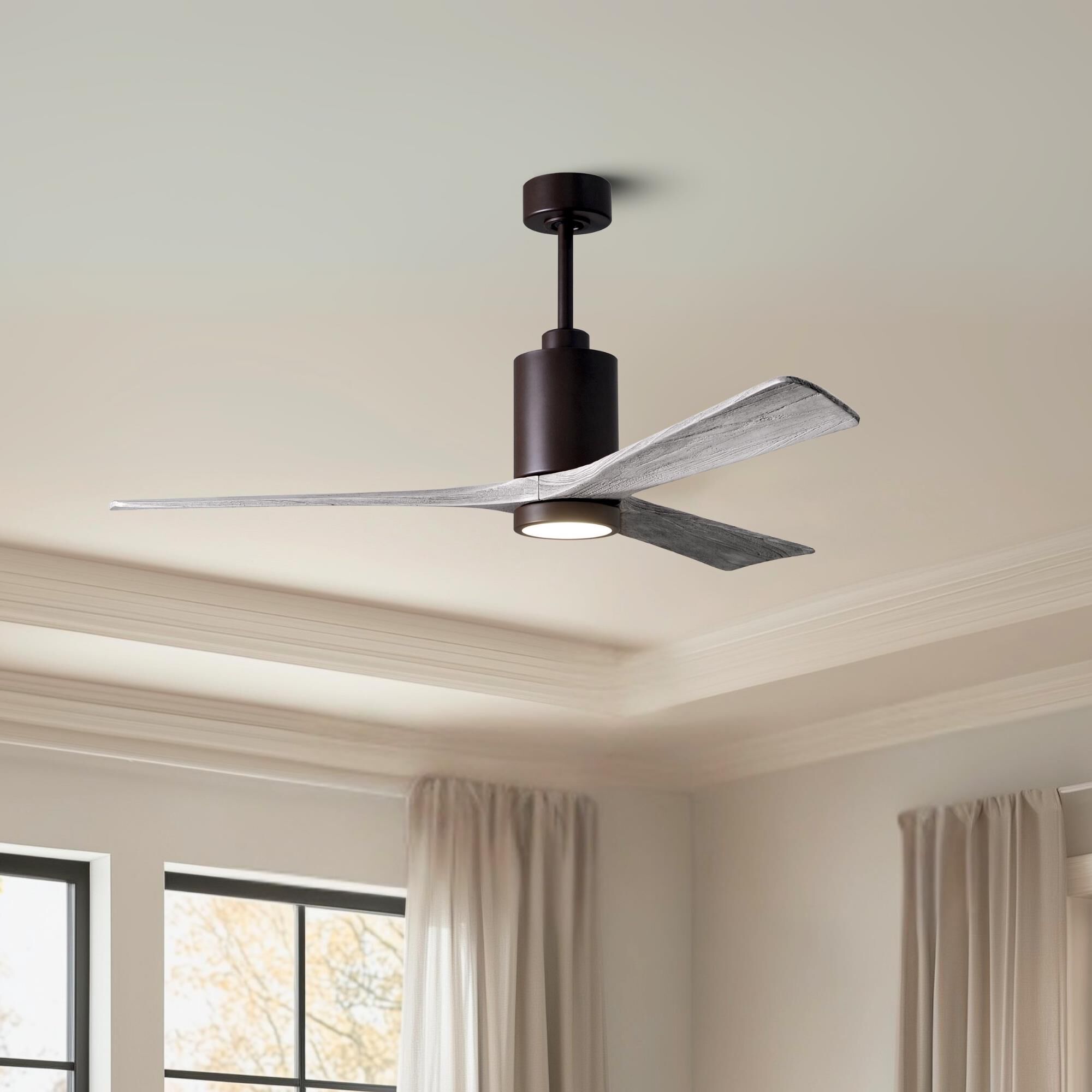 Patricia 60 Inch Ceiling Fan with Light Kit by Matthews Fan Company