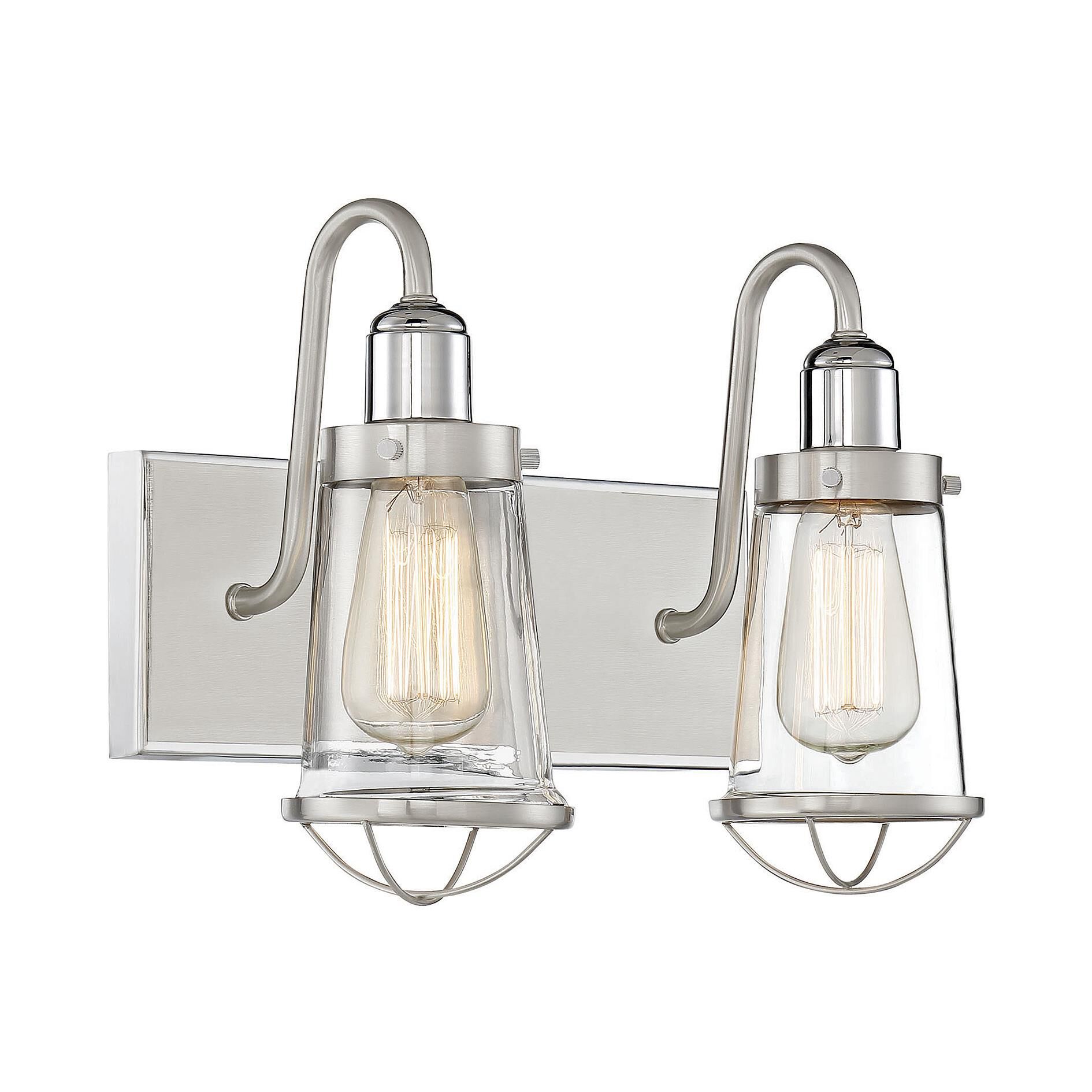 Lansing 13 Inch 2 Light Bath Vanity Light by Savoy House