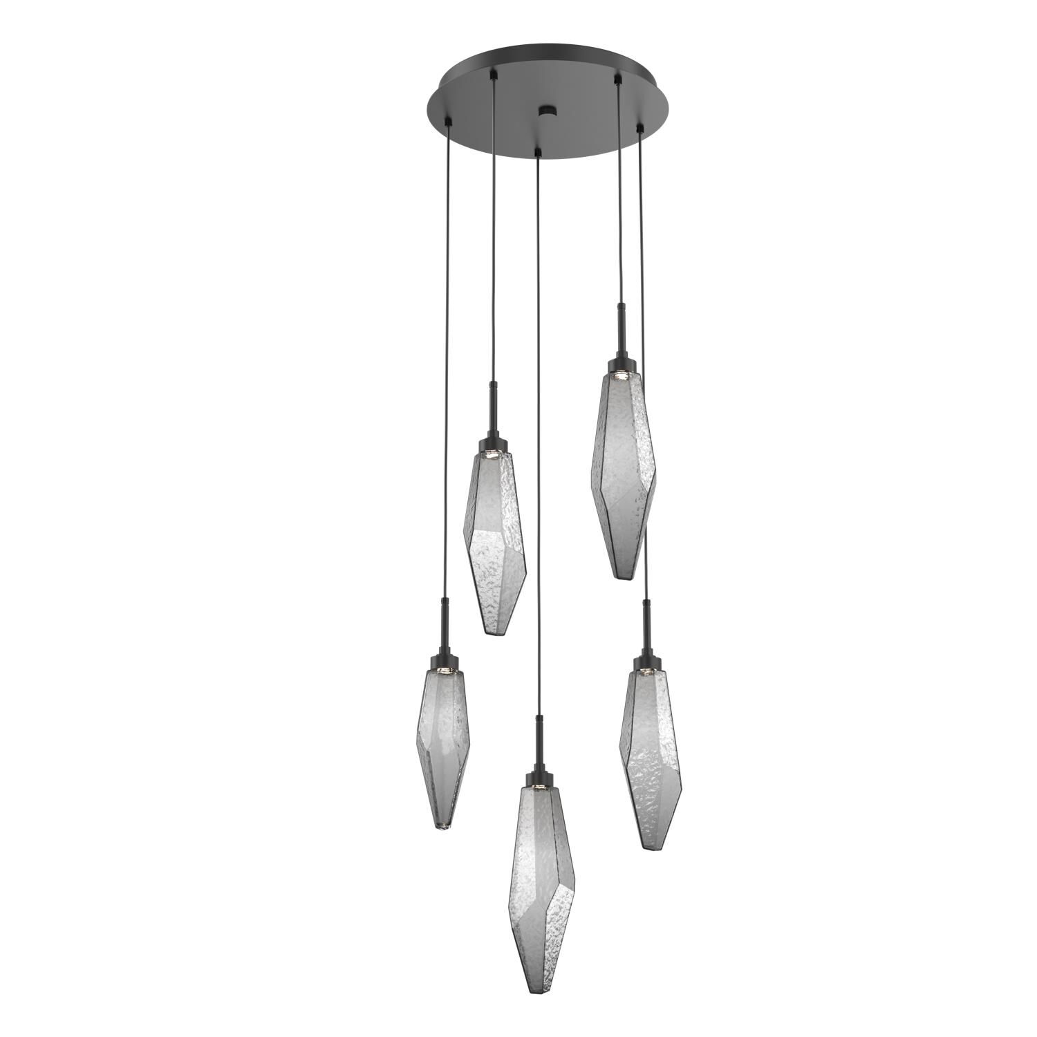 Rock Crystal Multi Light Pendant by Hammerton Studio
