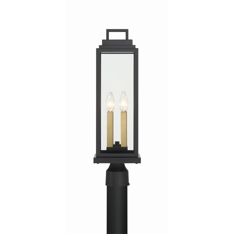Aspen 22 Inch Outdoor Post Lamp by Crystorama