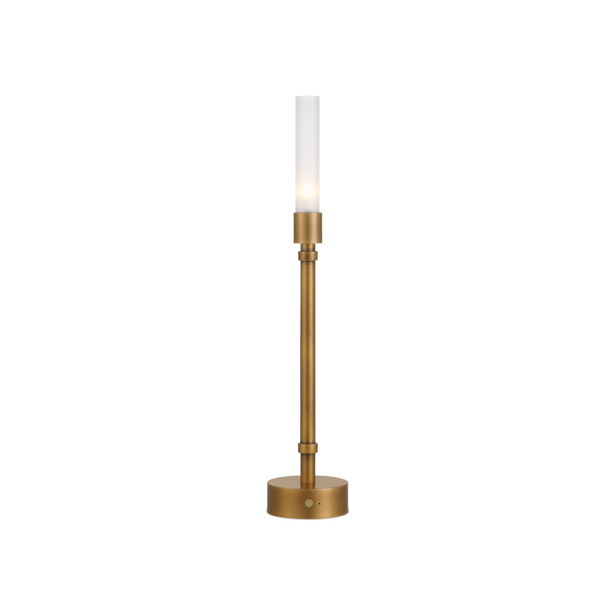 Shown in Polished Antique Brass and Clear finish and Frosted glass