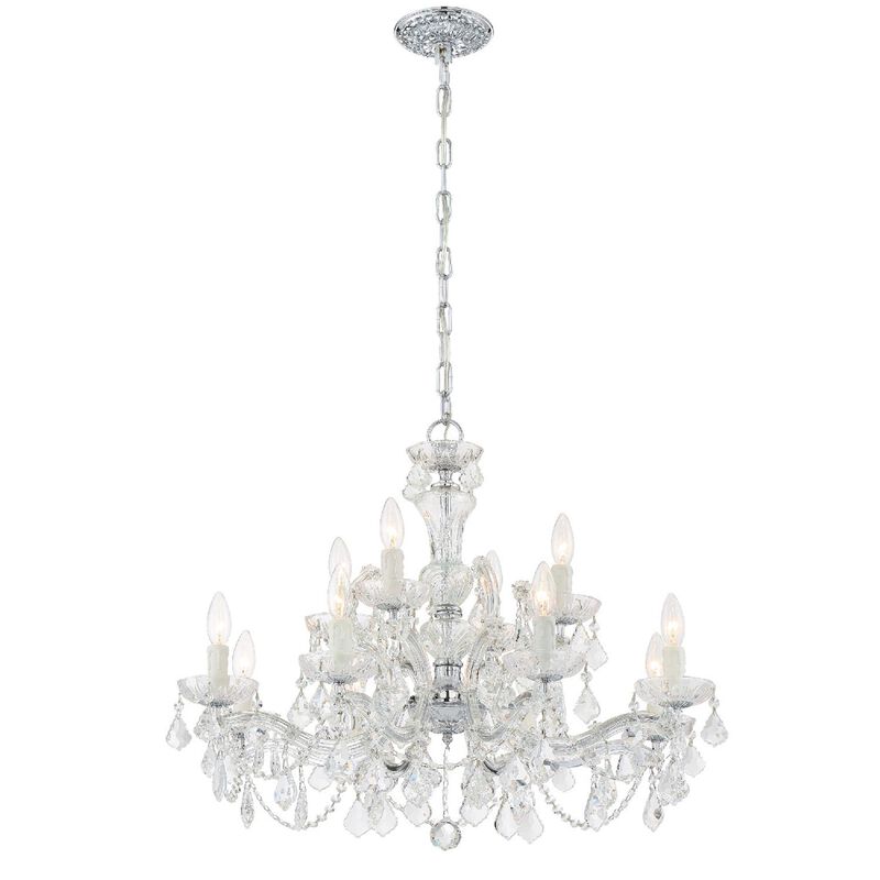 Maria Theresa 29 Inch 12 Light Chandelier by Crystorama