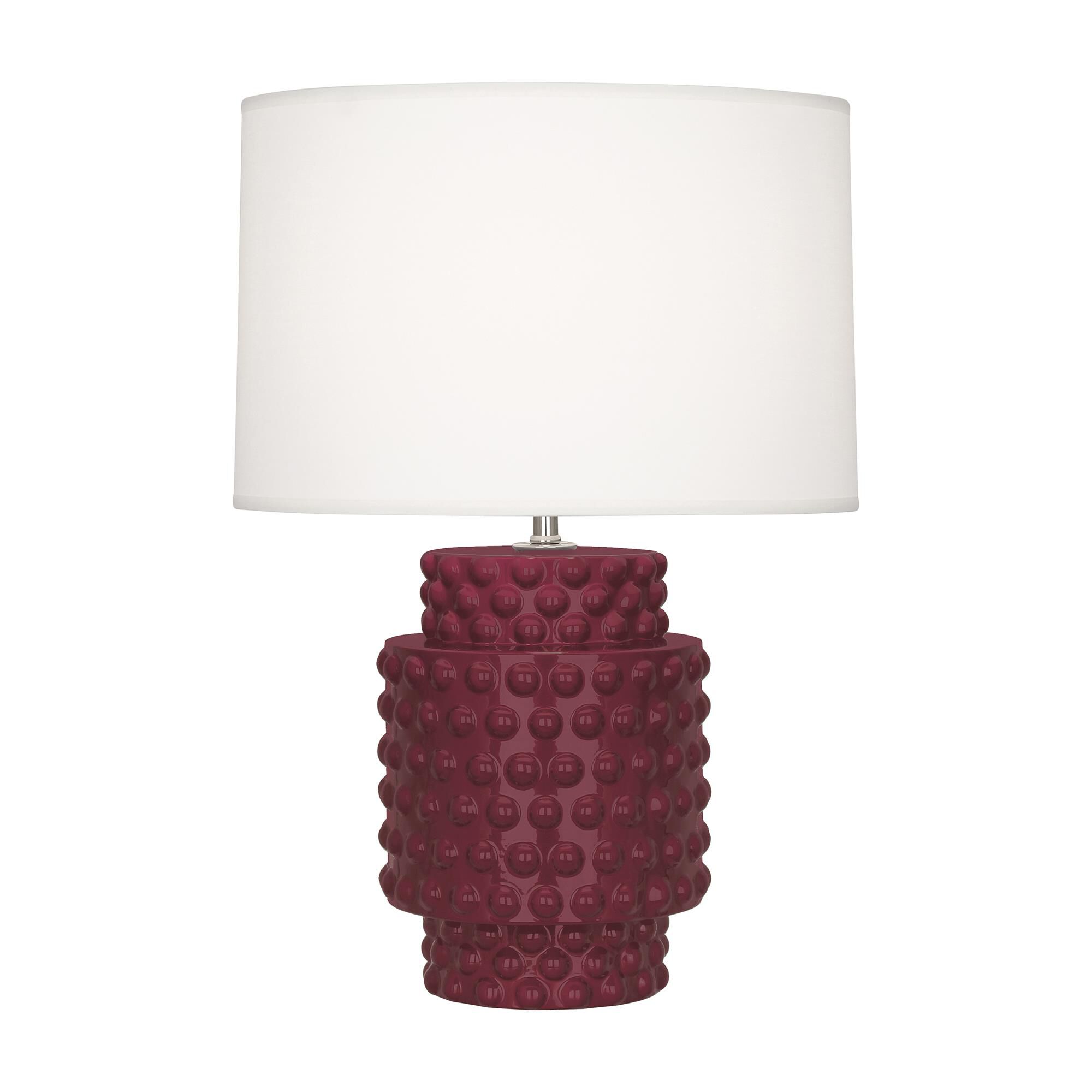Shown in Sugar Plum finish and White shade