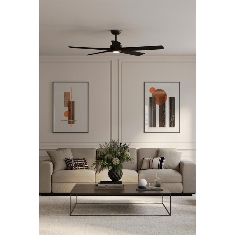 Seressa 56 Inch Ceiling Fan with Light Kit by Minka Aire