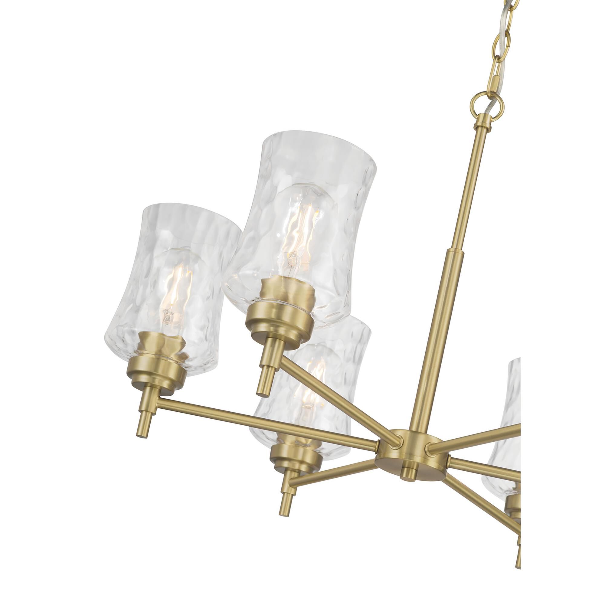Shown in Vintage Brass finish and Clear Stone Water glass