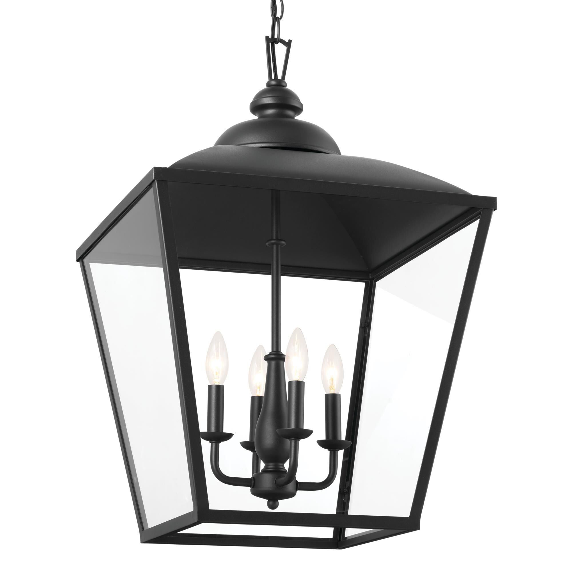 Shown in Textured Black finish and Transparent glass