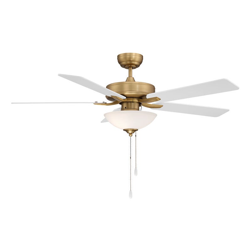 52 Inch Ceiling Fan with Light Kit by Meridian Lighting
