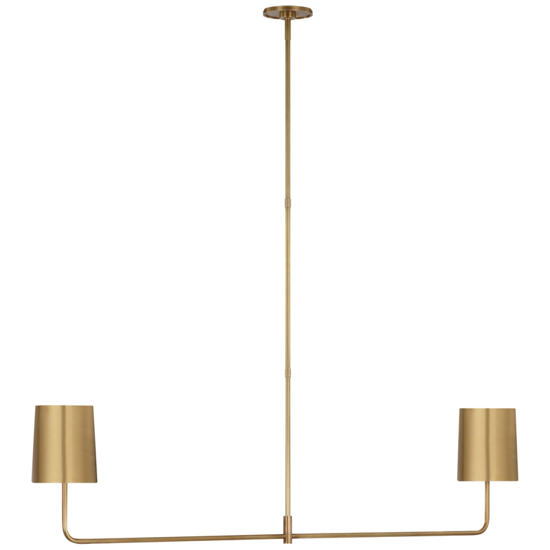 Barbara Barry Go Lightly 54 Inch 2 Light LED Linear Suspension Light by Visual Comfort Signature Collection