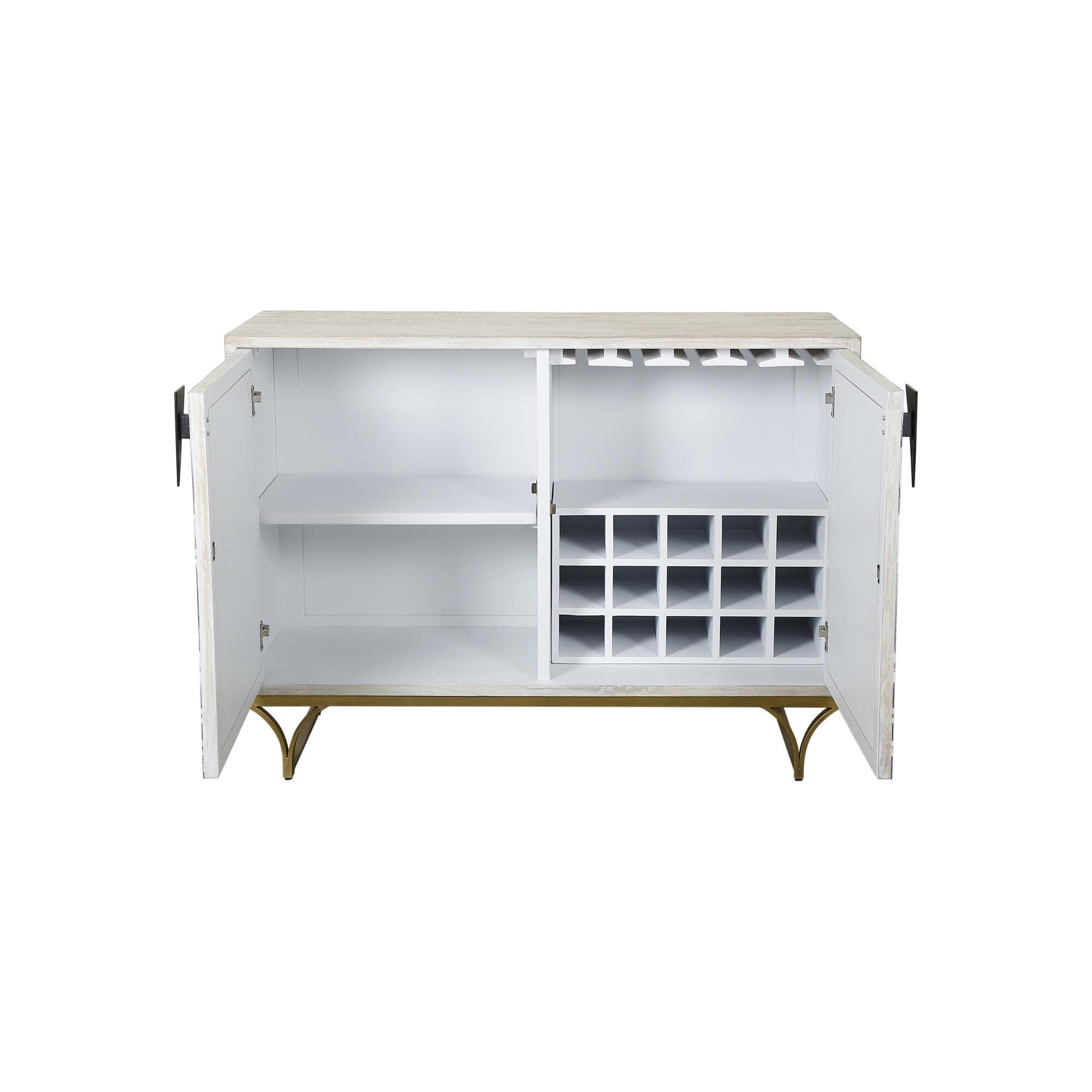 Shown in White, Black and Gold finish