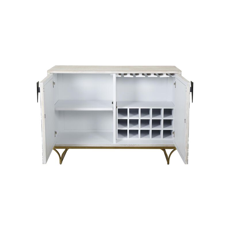 Martina 49 Inch Storage Cabinet by Bassett Mirror Company