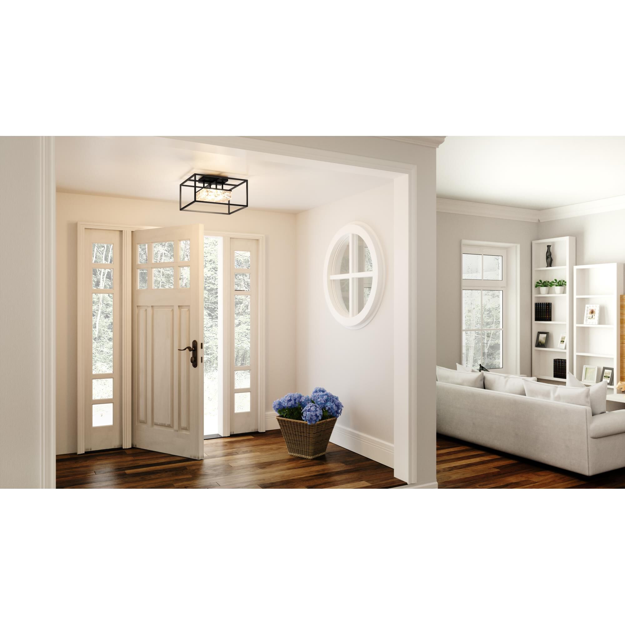 Dazzle 15 Inch 1 Light LED Semi Flush Mount | Capitol Lighting