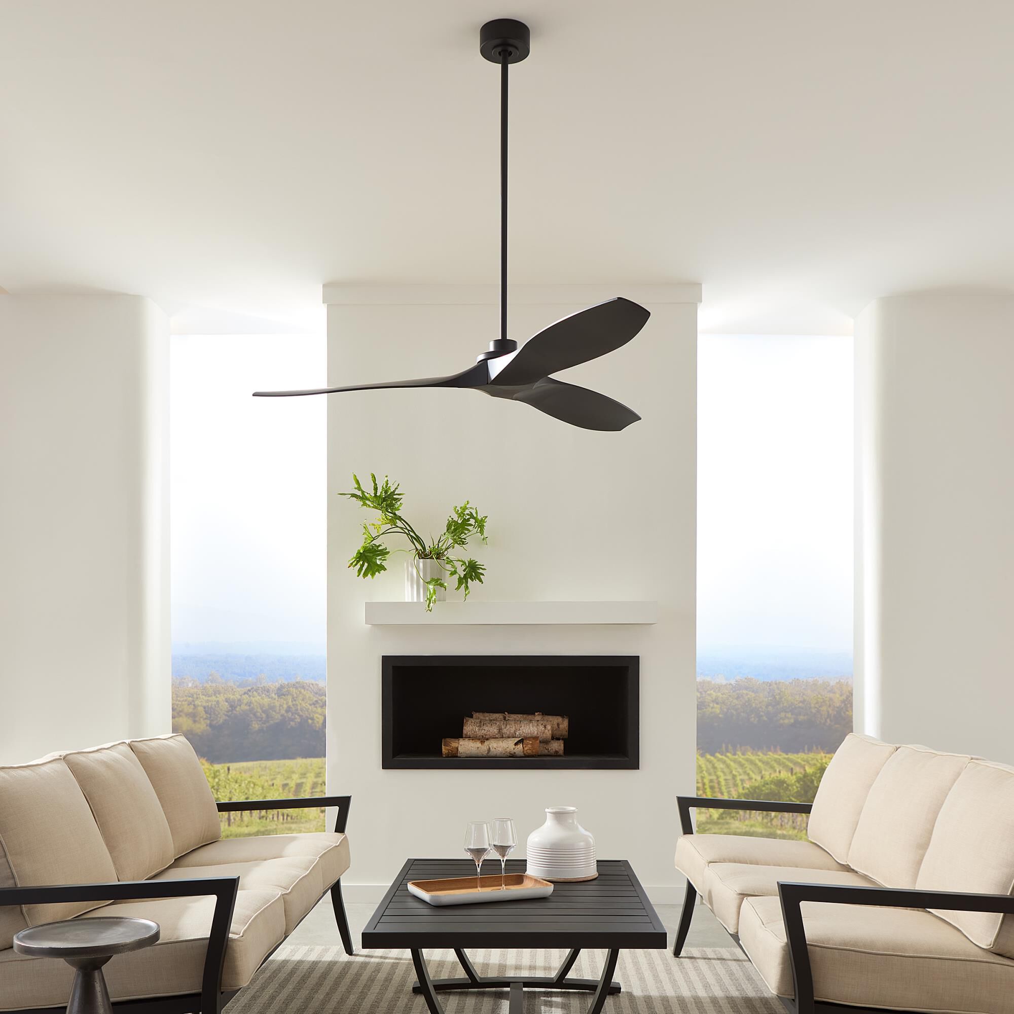 Sean Lavin Collins Coastal Smart Outdoor Rated 60 Inch Ceiling Fan by Visual Comfort Fan Collection