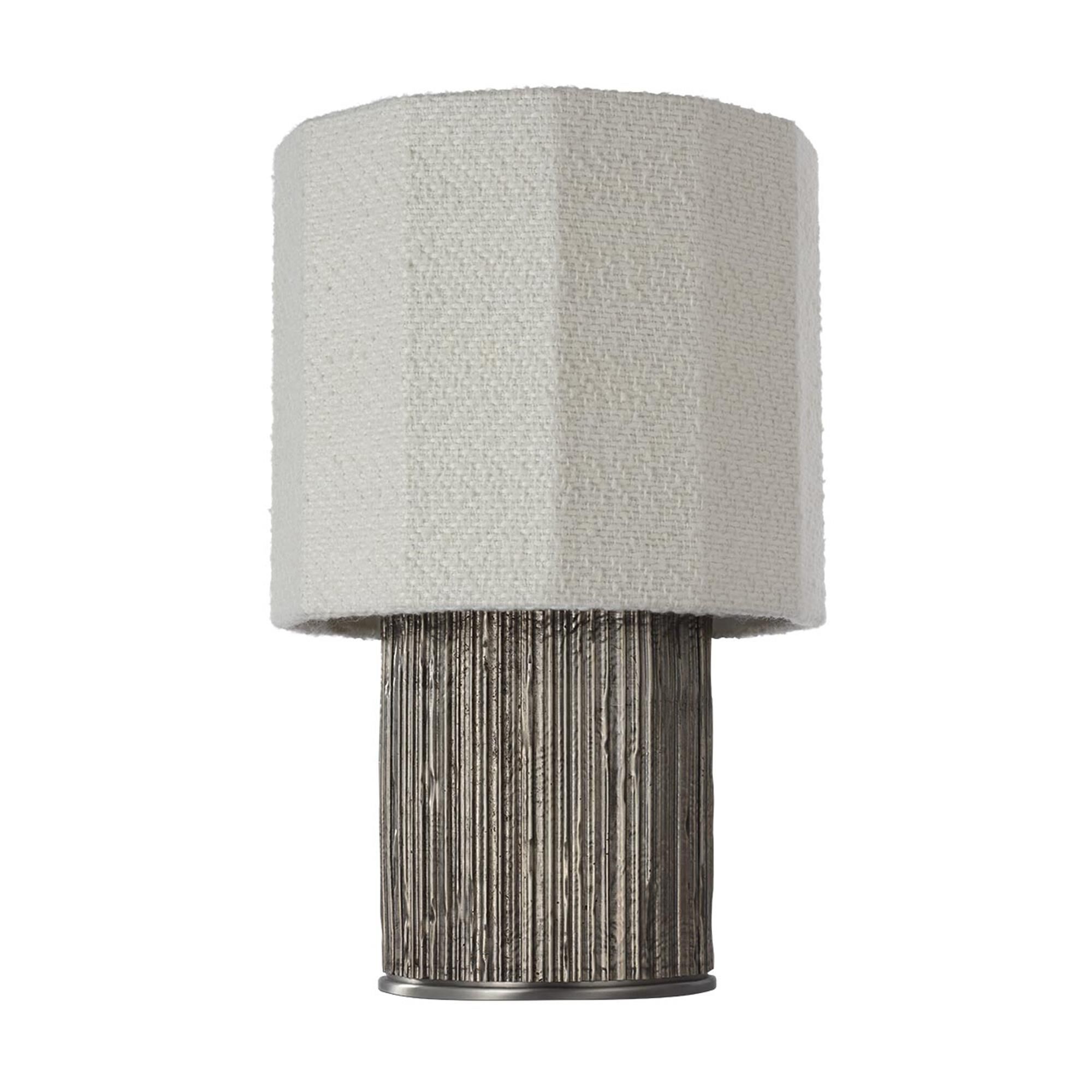 Shown in Ridged Graphite finish and Decorative Boucle shade
