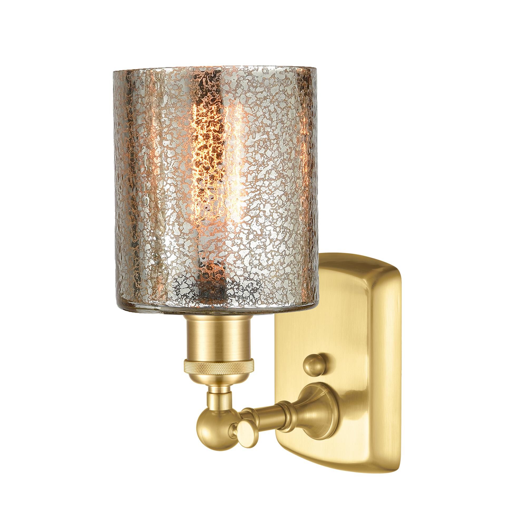 Shown in Satin Gold finish and Mercury CoSGleskill glass