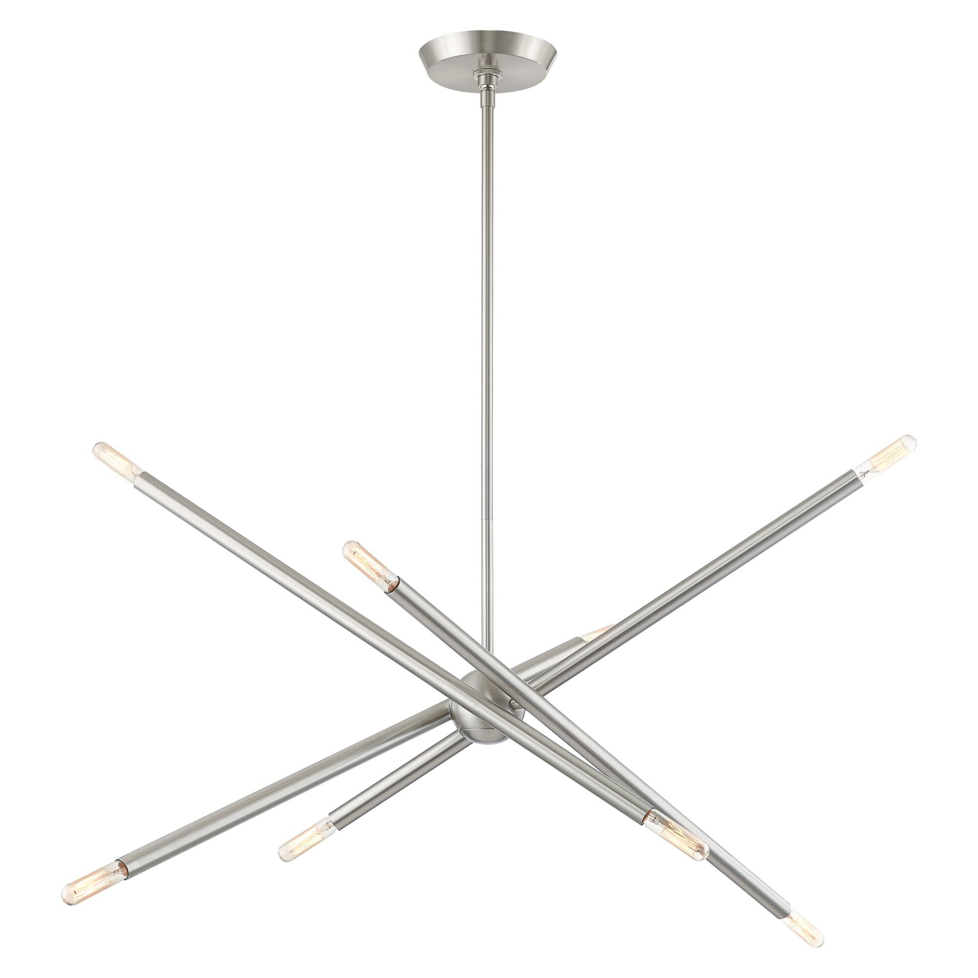 Soho 31 Inch 8 Light Linear Suspension Light by Livex Lighting