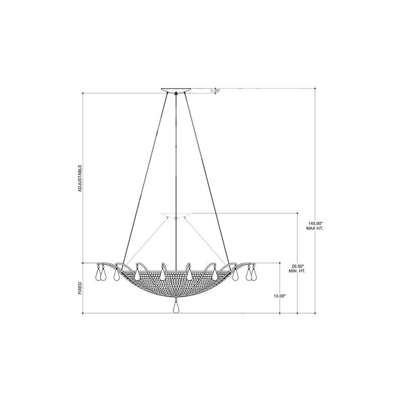Barry Goralnick Korg Large Chandelier by Currey & Company